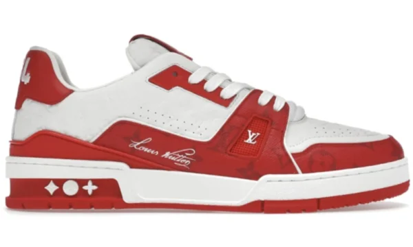 Louis Vuitton LV Trainer Sneaker – Red & White